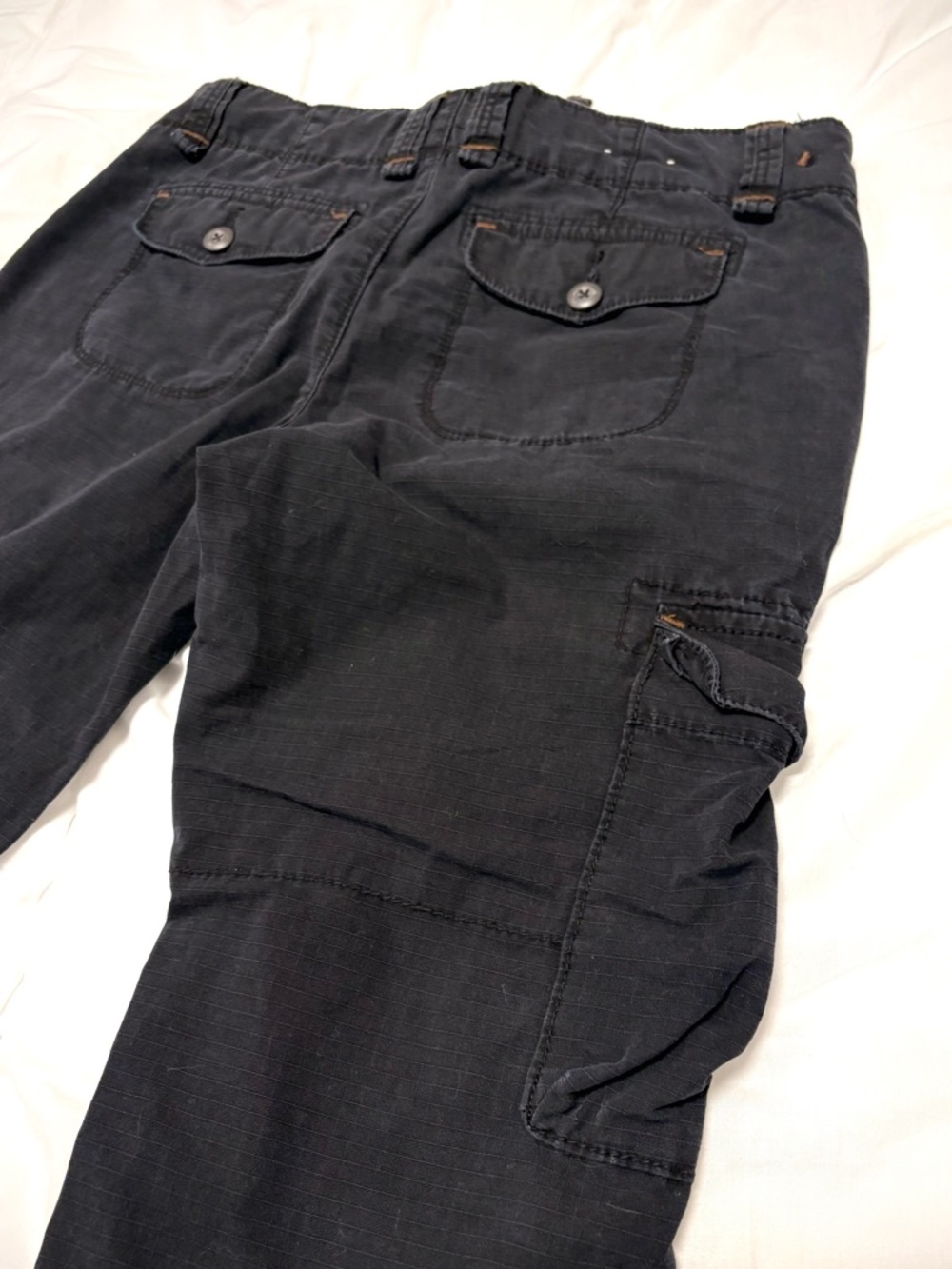 Polo Ralph Lauren Jeans Low Rise Cargo Bermuda Shorts Black Utility Women's 4 - Picture 4 of 11
